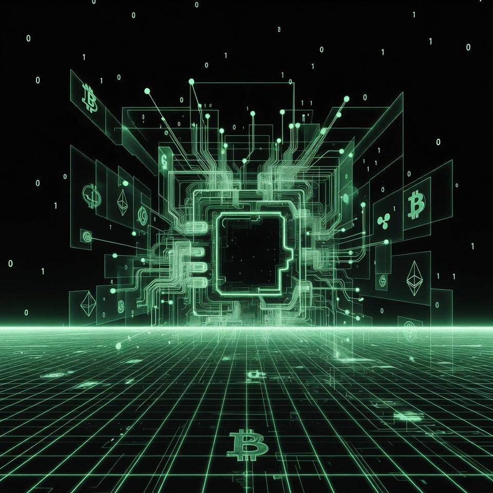 Cryptocurrency exchange platform background